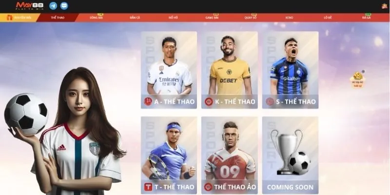 May88 - Nền tảng cá cược trực tuyến ổn định, mạnh về thể thao